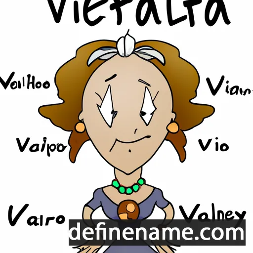 cartoon of the name Valeryia