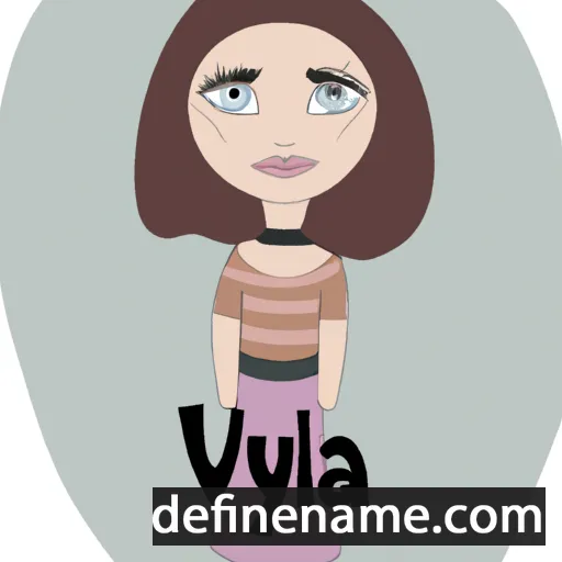 cartoon of the name Valya