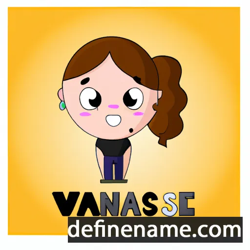 cartoon of the name Vanessa