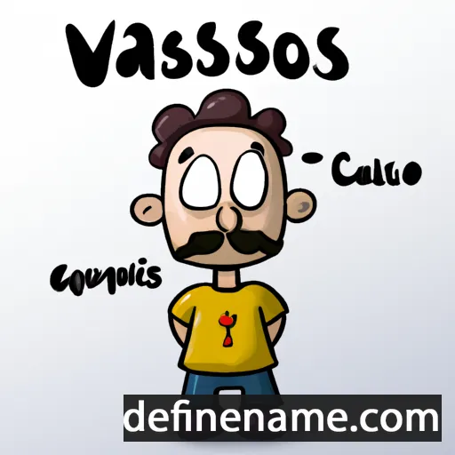 cartoon of the name Vasileios