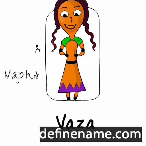 cartoon of the name Vazha