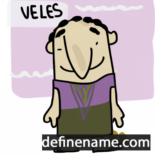 cartoon of the name Veles