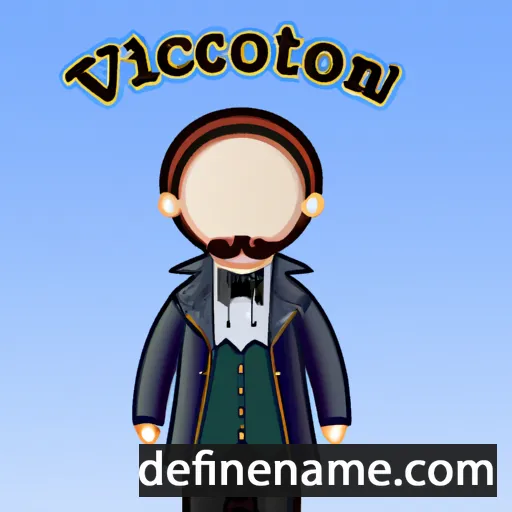 cartoon of the name Victoriano