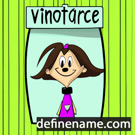 cartoon of the name Victorine