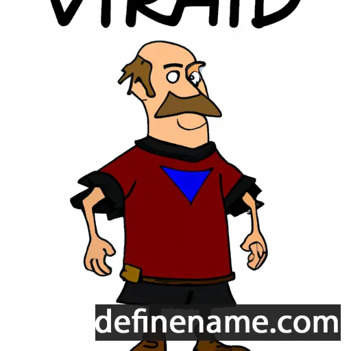 cartoon of the name Vidar