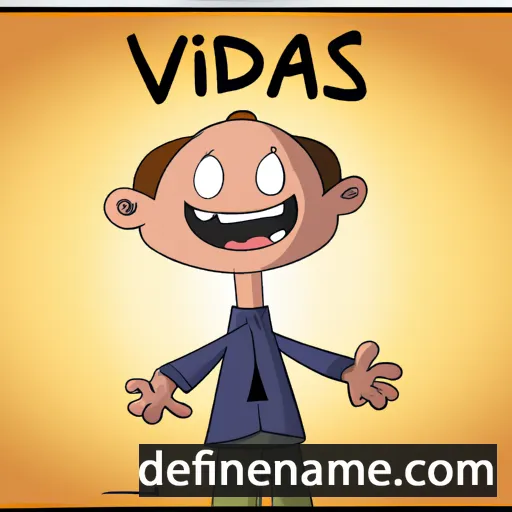 cartoon of the name Vidas