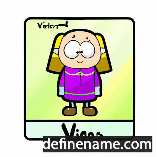 cartoon of the name Vigdis