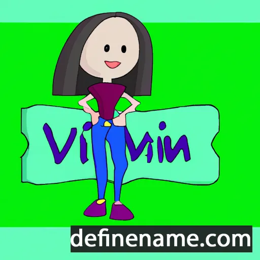 cartoon of the name Viivi