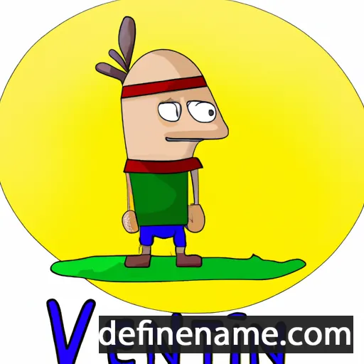 cartoon of the name Vikenti