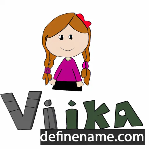 cartoon of the name Viktória