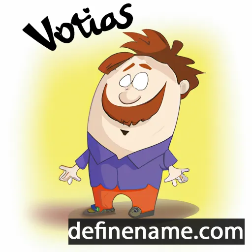 cartoon of the name Viktoras