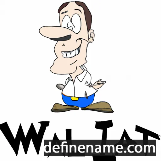 cartoon of the name Walt