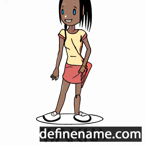 cartoon of the name Wanjiku