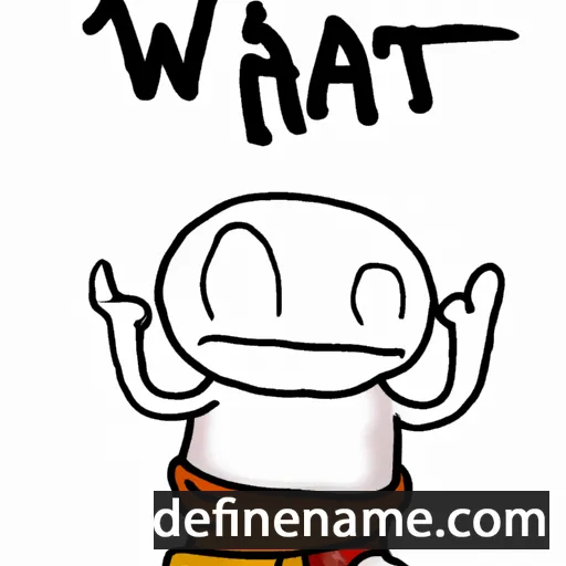 cartoon of the name Wat