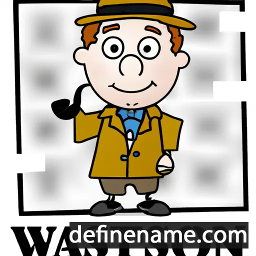 cartoon of the name Watson