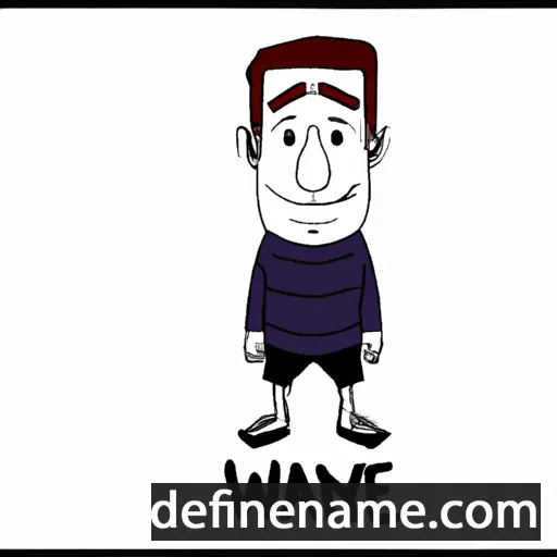 cartoon of the name Wayne