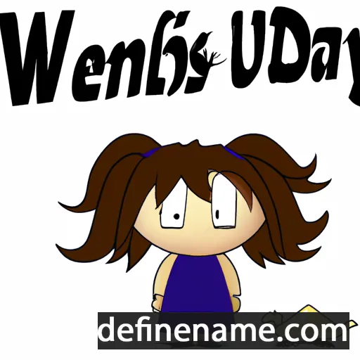 cartoon of the name Wednesday