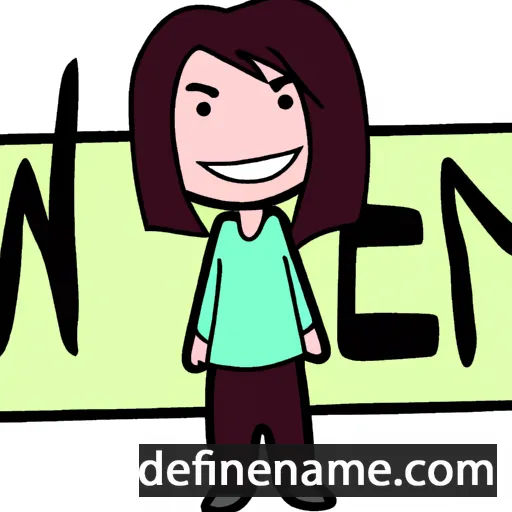 cartoon of the name Wen