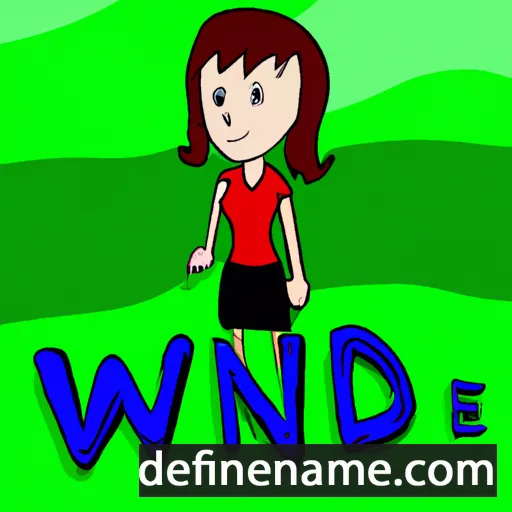 cartoon of the name Wendi