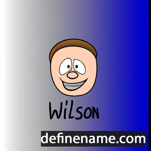 cartoon of the name Wilson