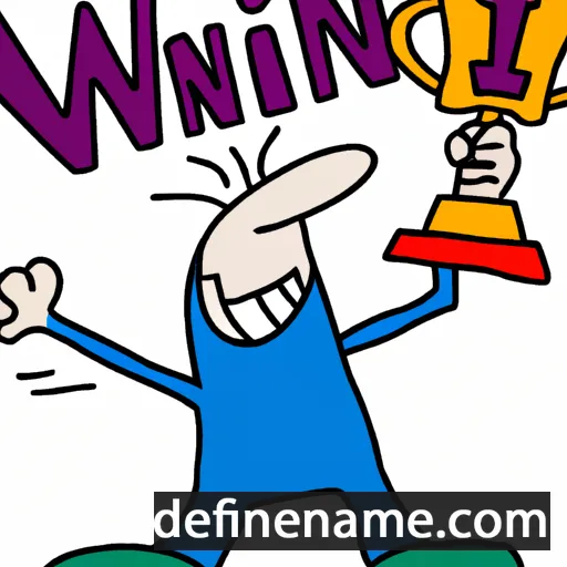 cartoon of the name Win