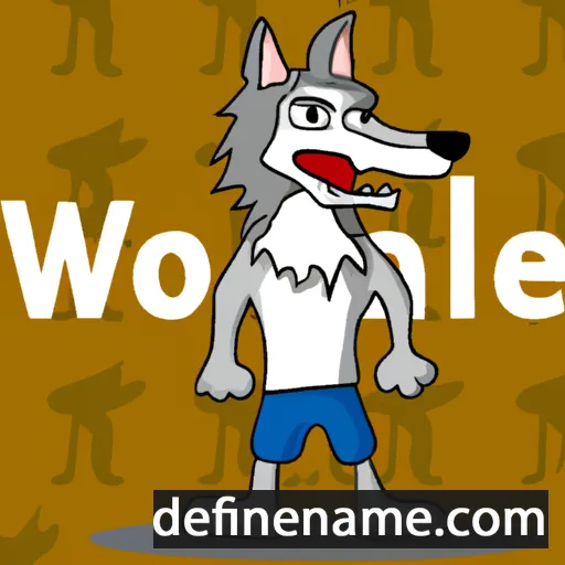 cartoon of the name Wolf