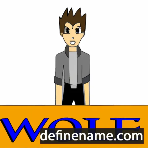 cartoon of the name Wolfe