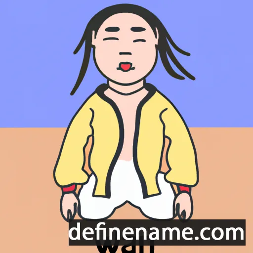 cartoon of the name Wu