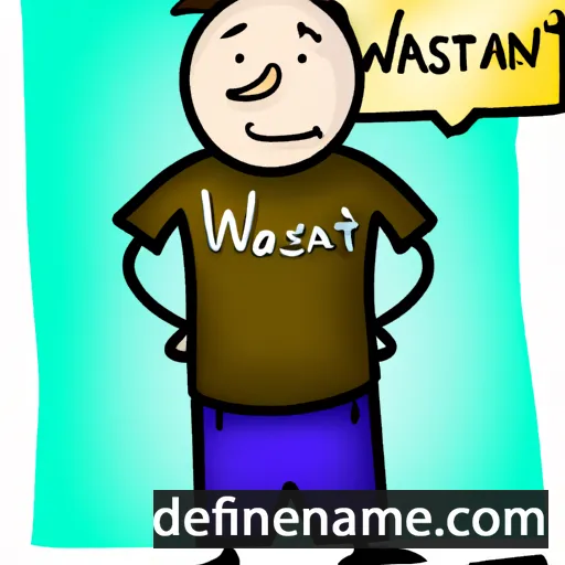 cartoon of the name Wystan