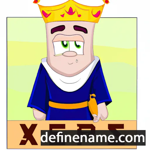 cartoon of the name Xerxes