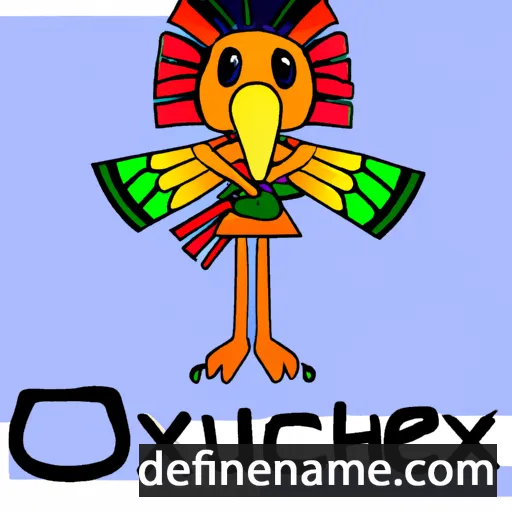 cartoon of the name Xochiquetzal