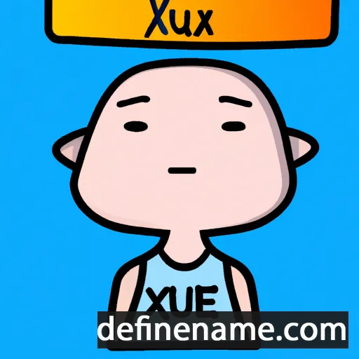 cartoon of the name Xue