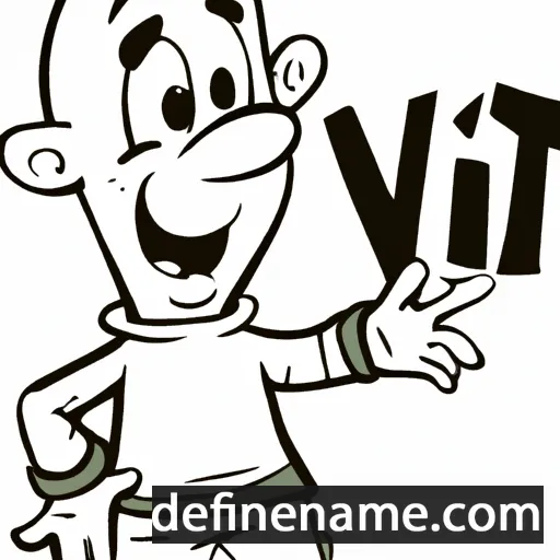 cartoon of the name Vít