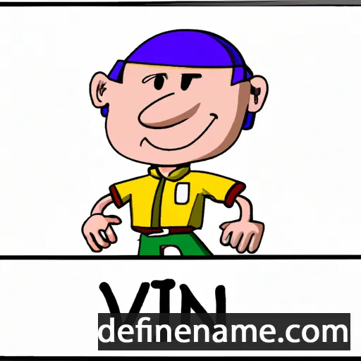 cartoon of the name Vin