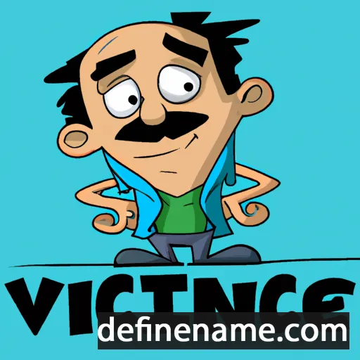 cartoon of the name Vincenc