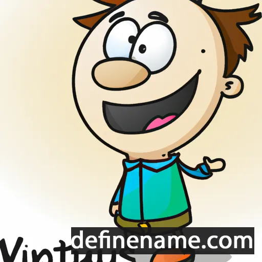 cartoon of the name Vincentius