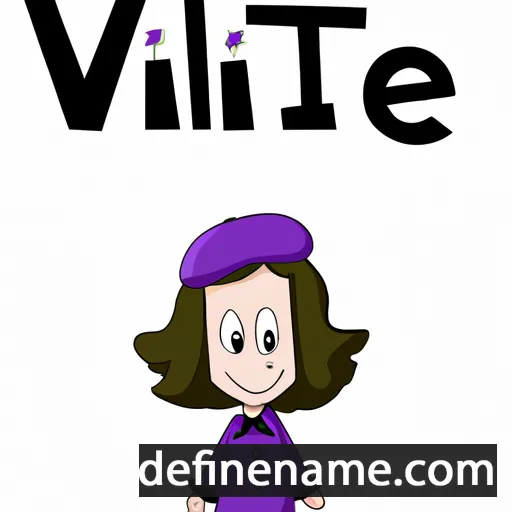 cartoon of the name Violet