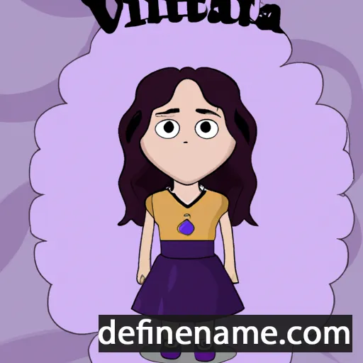 cartoon of the name Violeta