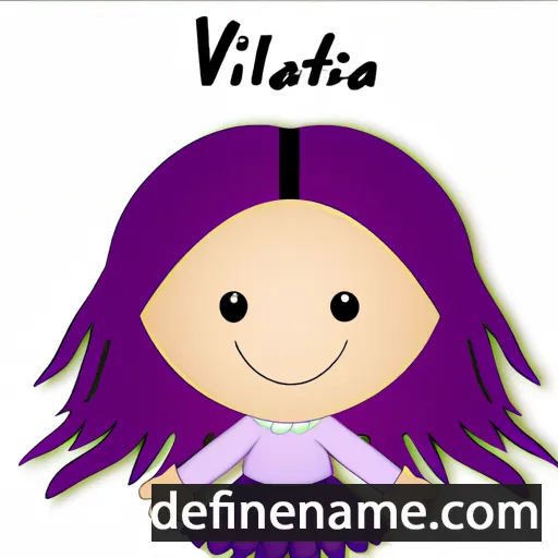 cartoon of the name Violetta