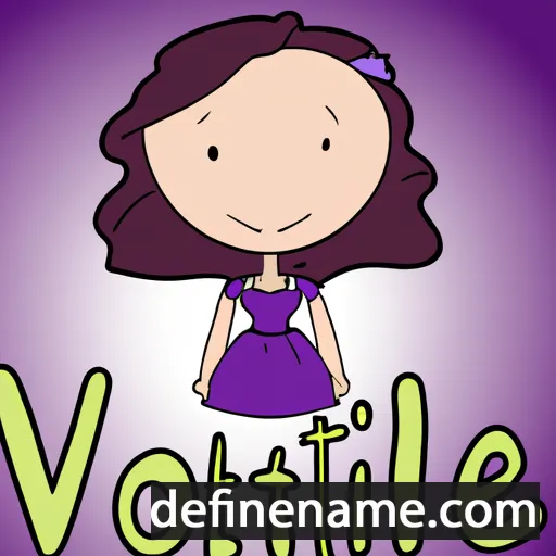 cartoon of the name Violette