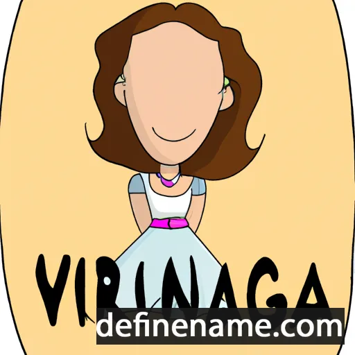 cartoon of the name Virginia