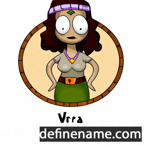 cartoon of the name Virva