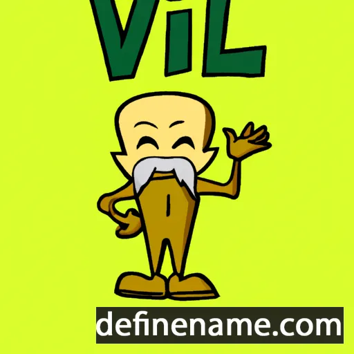 cartoon of the name Vital