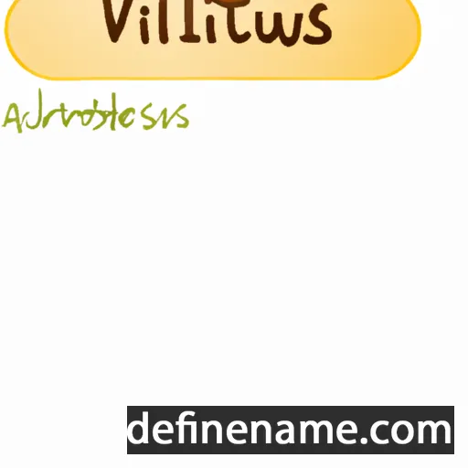 cartoon of the name Vitalis