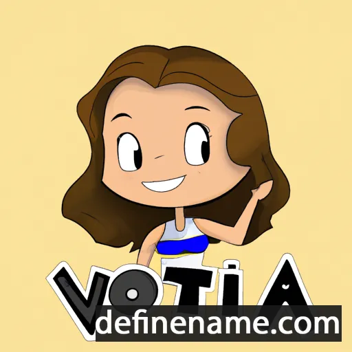 cartoon of the name Vitória