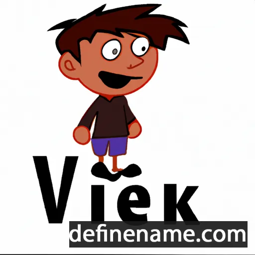 cartoon of the name Vivek