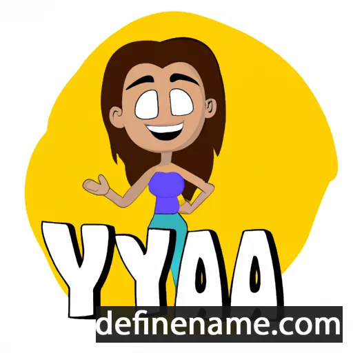 cartoon of the name Yaiza