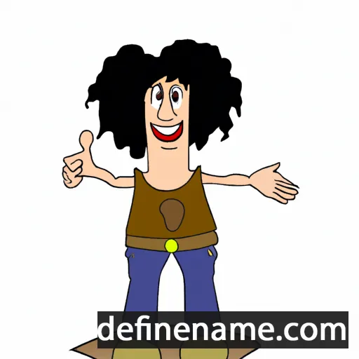 cartoon of the name Yanni