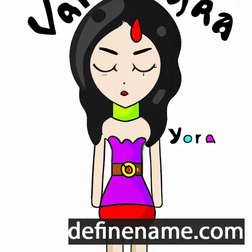 cartoon of the name Yarona