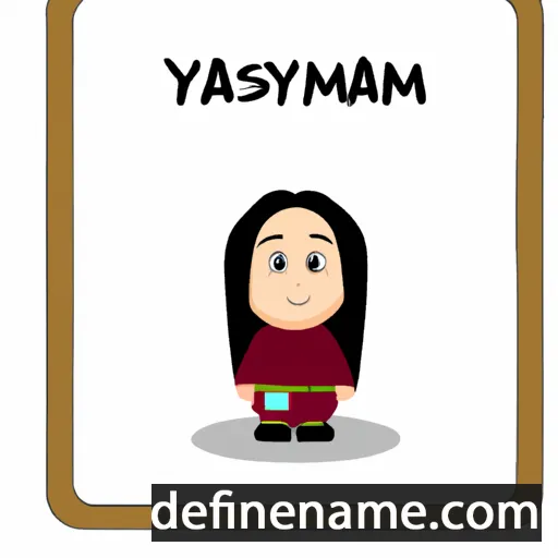 cartoon of the name Yasaman